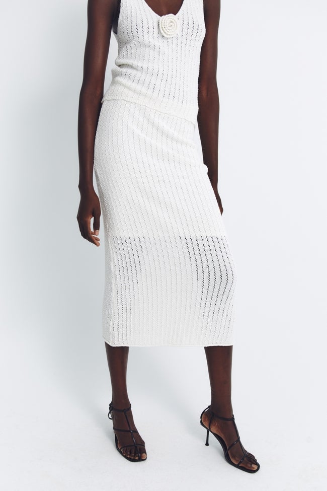 Миди Бланка Сфера Юбка.