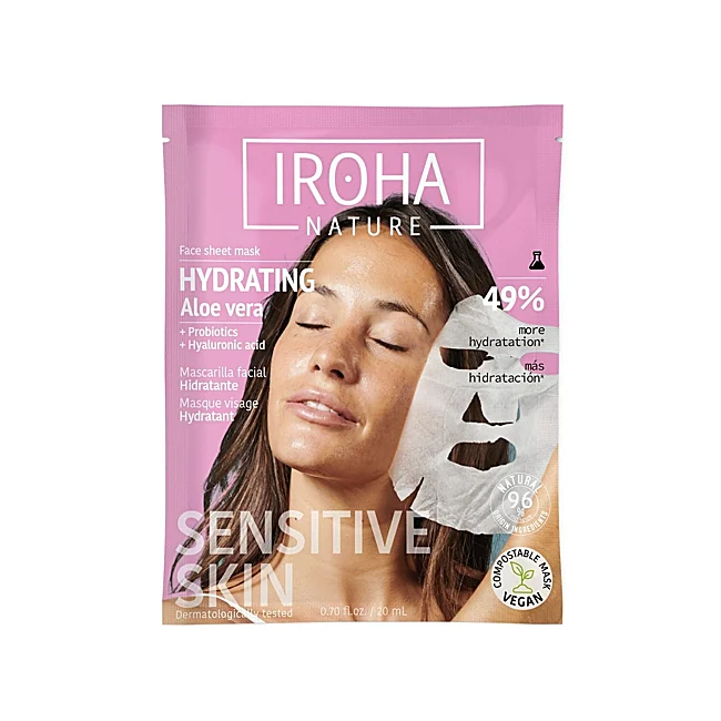 Iroha Nature Увлажняющая маска с алоэ вера.