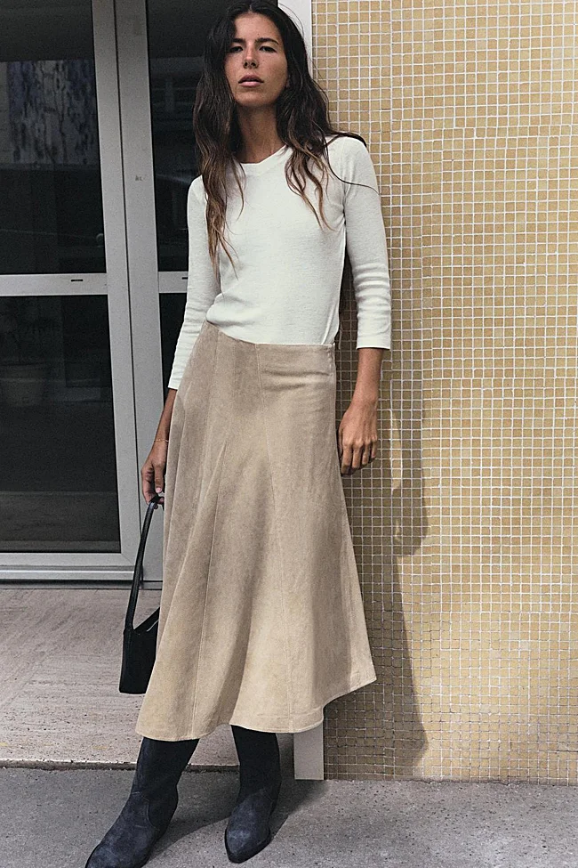 Юбка миди Zara (89,99 евро)